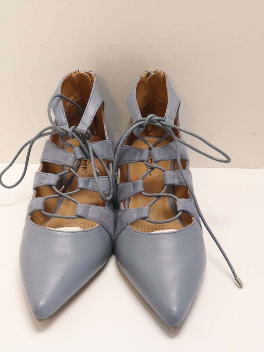 Comfortview Women's Short Hills Dress Shoes with Zippers Size 9M Blue